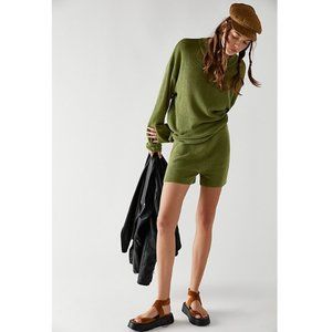 Free People Beach Malibu Solid Surf Set in Sweet Pistachio Green